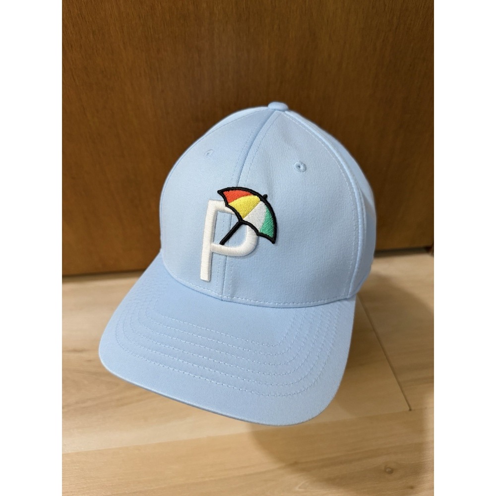 PUMA Golf x Arnold Palmer Adjustable Snapback Hat Cap Zen Blue New Umbrella